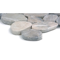 VENETIAN PEBBLES - 2X2/12X12, SILVER FLAT, SATIN